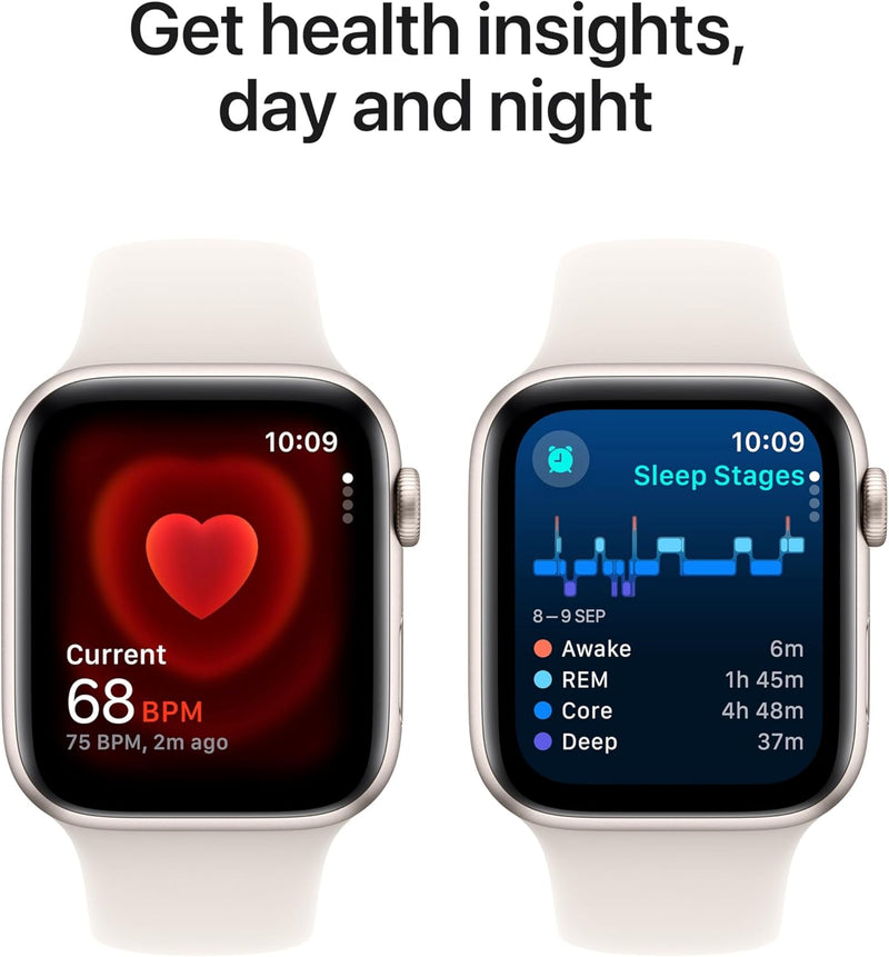 Apple Watch SE (2nd Gen) GPS + Cellular 40mm Smartwatch with Silver Aluminium Case with Denim Sport Band - M/L. Fitness and Sleep Trackers, Crash Detection, Heart Rate Monitor, Retina Display