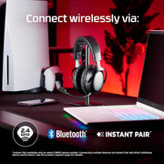 HyperX Cloud III S Wireless Gaming Headset for Multi-Platform, 2.4GHz, Bluetooth, Battery Life up to 120 Hours 2.4GHz / 200 Hours Bluetooth, 53mm Angled Drivers, 10mm Detachable Mic, Black