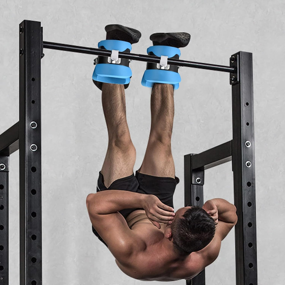 NALACAL Anti Gravity Boots Inversion Hang Up Boots Inversion Boots Gravity Compression Relief Exercise Recovery Compression Relief and Fitness with 2 Gravity Hook (Blue)