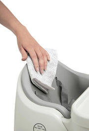 Mamas & Papas Baby Bug Booster Seat for Dining, Detachable Tray, Harness, Adjustable Seat and Non-Slip Feet - Pebble Grey