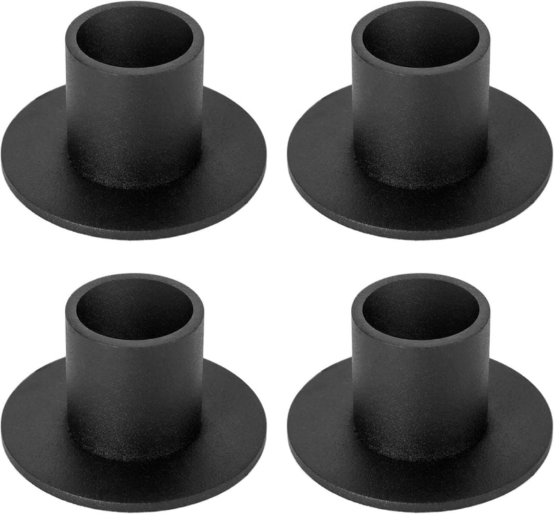 NALACAL Candle Holders Black Retro Candlestick Holder Farmhouse Decor for Home Wedding Party Anniversary Housewarming Gifts for Women Men (4 Pcs)