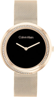 TWISTED BEZEL Women Watch, Analog - BLACK / GOLD