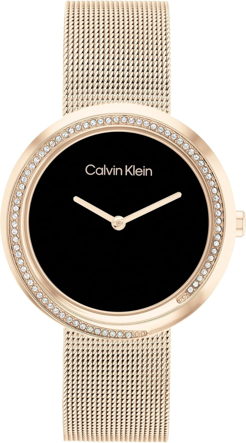 TWISTED BEZEL Women Watch, Analog - BLACK / GOLD