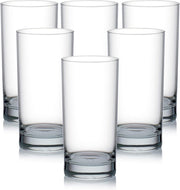 Ocean San Marino Hi Ball Glass, Set Of 6, Clear, 350 Ml, B00412, Mocktail Glass, Highball Glass, Tall Glass, Beverage Glass, Long Drink Glass, Water Glass, Juice Glass - Clear 350 ml