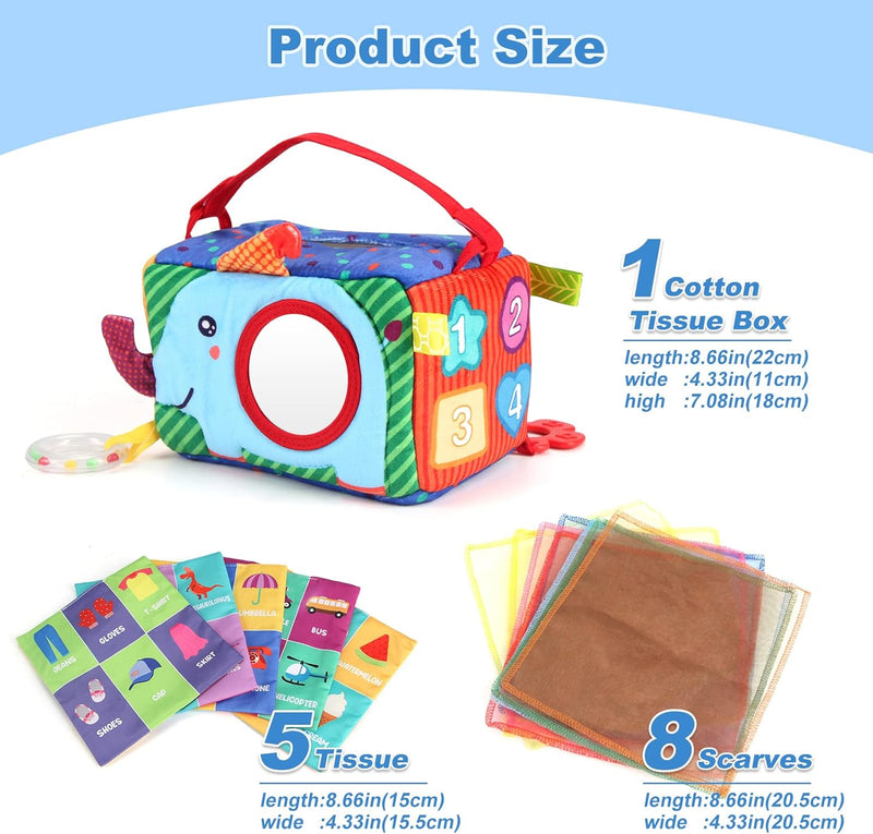 Jenilily Montessori Toys for 1 Year Old, Cloth Fishing Game, Boy Girls Toys Gifts, Baby Toys 6 to 12-18 Months, Baby Stacking Cups