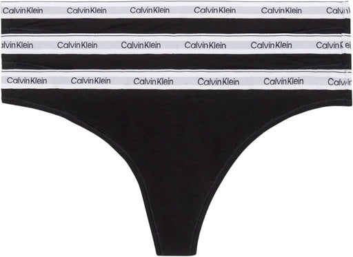 Thong 3Pk Women Underwear Bottoms BLACK Size XS
