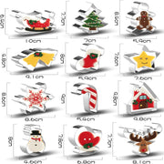 Christmas Cookie Cutters, 12 Pcs Stainless Steel Holiday Cookie Cutters Shape, Gingerbread Men, Christmas Tree, Snowflake, Santa Face and Snow Man for Baking Decorative Party Supplies
