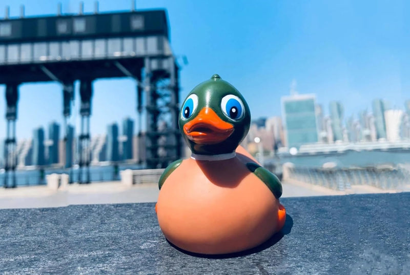 Nuwani Family Mallard Rubber Duck for Jeep, Bathtub Bath Rubber Ducks Toy Pool Party Decoration, No Hole, Float Upright Rubber Ducky Baby Shower, Rubber Duckies Birthday Gift for Nature Birds Lovers