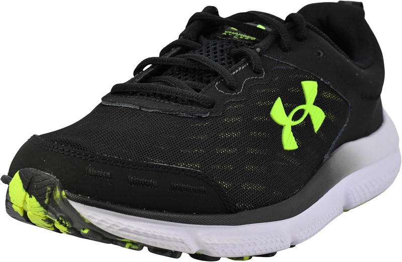 Men's Charged Assert 10 Shoes - (004) Black/Black/High Vis Yellow