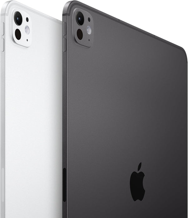 Apple iPad Pro 11-inch (M4): Ultra Retina XDR display, 256GB, Landscape 12MP Front Camera/12MP Back Camera, LiDAR scanner, Wi-Fi 6E, Face ID, All-Day Battery Life, Standard glass - Silver (Renewed)