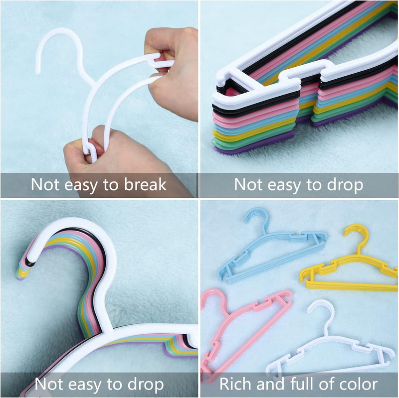 GoodtoU Baby Hangers Kids Hanger Plastic Toddler Hangers Childrens Infant White Hangers 80 Pack