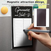 Magnetic Notepads for Refrigerator, Featuring a Convenient Magnetic Back for Easy Attachment to Metal Surfaces for Shopping List To-Do List Recipes