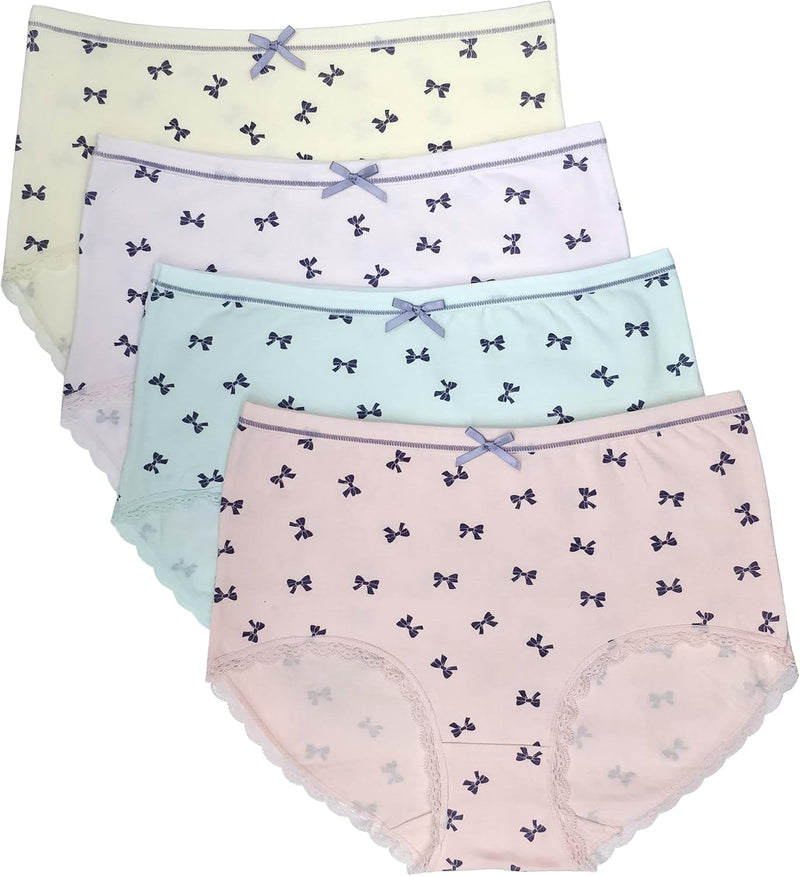 Premium Cotton Four-way stretch Panties - MULTIPACK - Regular and Plus Sizes - Classic Briefs for Women