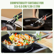 4Pcs Crab Spatula Holder, Anti-Scalding Silicone Utensil Holder Crab Utensil Rest Crab Spoon Holder Adjustable Over Spill Stopper for Kitchen Creative Crab Gift (Green, Orange)