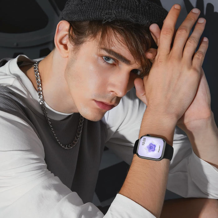 Smart Watch for Girls Boys Teens Men Women – Fitness Tracker with Blood Pressure Heart Rate Monitor, Call Message Notification, Sleep Monitor, Bluetooth Smartwatch for Android iOS (Gold)