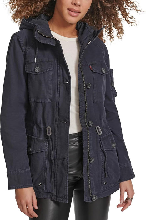 Levi's Women's Cotton Four Pocket Hooded Field Jacket (Standard & Plus Sizes)