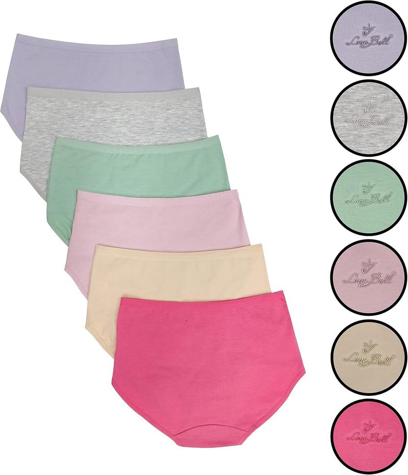 Premium Cotton Four-way stretch Panties - MULTIPACK - Regular and Plus Sizes - Classic Briefs for Women