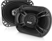 Pyle 2-Way Universal Car Stereo Speakers - 120W 3.5 Inch Coaxial Loud Pro Audio Speaker OEM Quick Replacement Component Vehicle Door/Side Panel Mount Compatible PL31BK (Pair) - 6 x 9