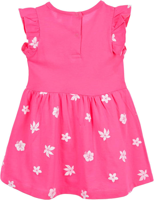 Disney Stitch Baby Girls Dress Soft Short Sleeve Cotton Dress 6-24 Months