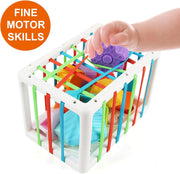 Jenilily Montessori Toys for 1 Year Old, Cloth Fishing Game, Boy Girls Toys Gifts, Baby Toys 6 to 12-18 Months, Baby Stacking Cups