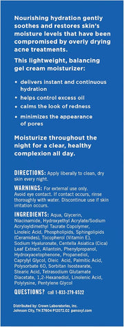 PM Balancing Repair Moisturizer with Niacinamide, Ceramides and Cica, Hydrating Face Moisturizer, Acne Prone Skin and Dry Skin, Non-Comedogenic Night Face Moisturizer, 3 oz - 3 Fl Oz (Pack of 1)