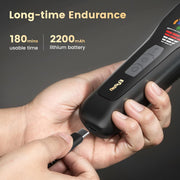 ENSSU Body Trimmer for Men, Electric Manscape Hair Trimmer, Waterproof Ball Trimmer for Chest, Beard, and Pubic Hair with LCD Display, Recharge Dock