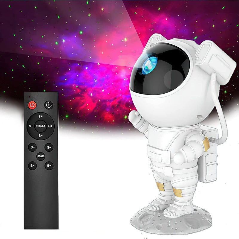 HJB VISSO Star Projector Night Light with Timer, Remote Control and 360Â°Adjustable Design, Astronaut Nebula Galaxy Night Light Projector for Children Adults Baby Bedroom, Party Room and Game Room
