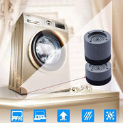 Leawall 4 Pices Multi-Purpose Anti Vibration Pads for Washing Machine Pan, Noise Dampening Washing Machine Feet with Tank Tread Grip for Washer and Dryer, Protects Laundry Room Floor trays