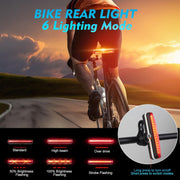 SKY-TOUCH USB Rechargeable Bike Light Set 320 Lumens Powerful Front and Rear Bike Accessories for Night Riding, Cycling Rear Headlight Reflectors for Kids, Road, Mountain Bike, Black