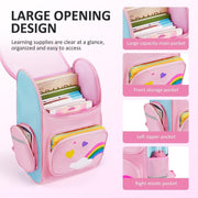 Unicorn Backpacks for Kids, Lightweight Pink School Backpack for Girl, Durable & Waterproof Schoolbag, Student Backpack Bag and Primary Kids Backpack 16inch for 5 6 7 8-10 Years Old