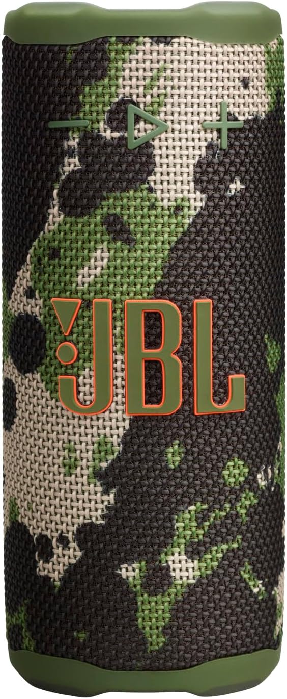 JBL Flip 7 - JBL Pro Sound with AI Sound Boost, up to 16 hours of playtime, multi-speaker connection via Auracast, and waterproof, dustproof, drop-proof design for all adventures Red. - Squad GRIP