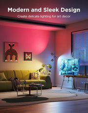 Tree Floor Lamp with 3 Rotatable Lights, Compatible with Matter LuminBlend Technology, Standing Lamp with 64 Dynamic Scenes, Music Sync, Smart Floor Lamp for Living Room, Bedroom, Office