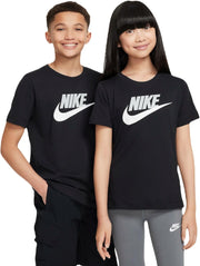 Unisex Kids NKB FUTURA EVERGREEN TEES AND T-SHIRTS - BLACK(WHITE)