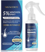 Minoxidil 5% for Men (120 ML), Advanced Minoxidil Spray with Provitamin B5 and Castor Seed Extract, Hair Loss Serum for Hair Growth and Beard Restoration - Minoxidil