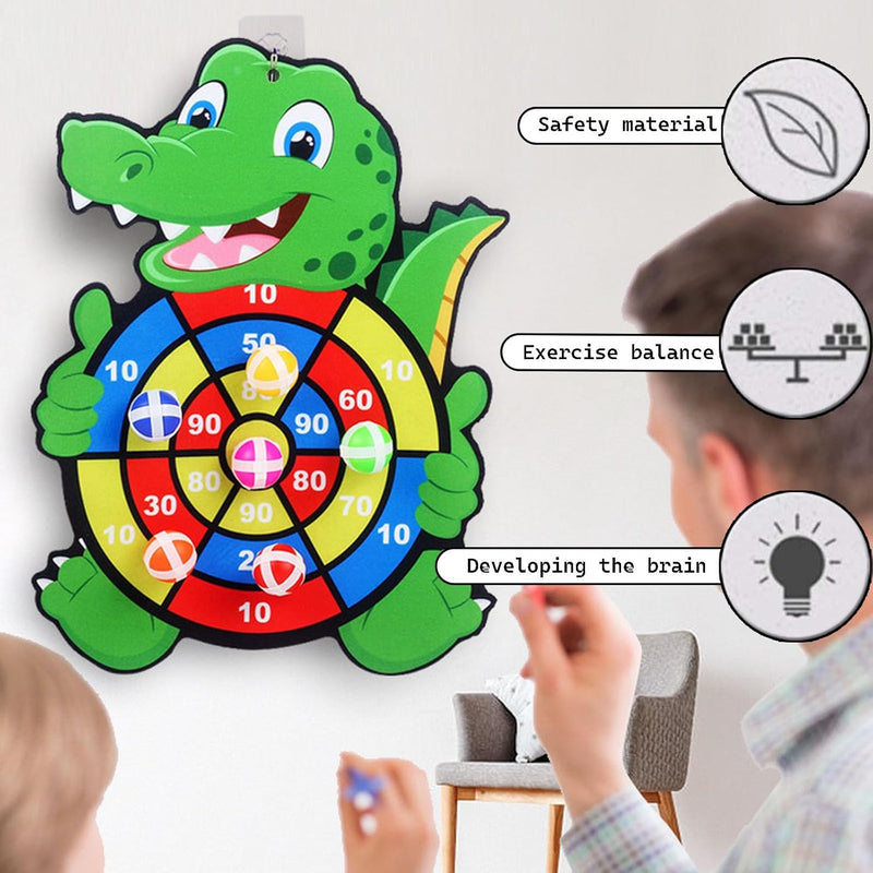 YREYBN Sticky Balls Dinosaur Dart Board Kids Toys 3-8 Year Old Boys Birthday Gifts