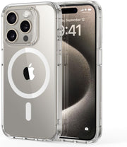 ESR for iPhone 17 Pro Max Case, Camera Control Cover, Compatible with MagSafe Accessories, TPU, Military-Grade Drop Protection, Shock-Absorbing Air Guard Corners, Hybrid Series, Clear - iPhone 15 Pro A-Clear