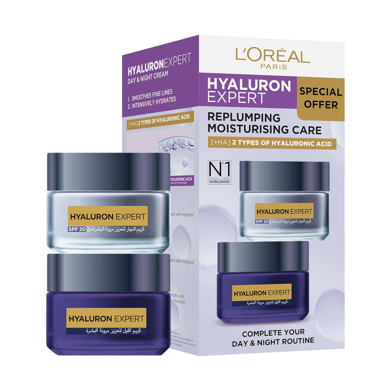 L’Oréal Paris Hyaluron Expert Day Cream+Night Cream, 100 ml