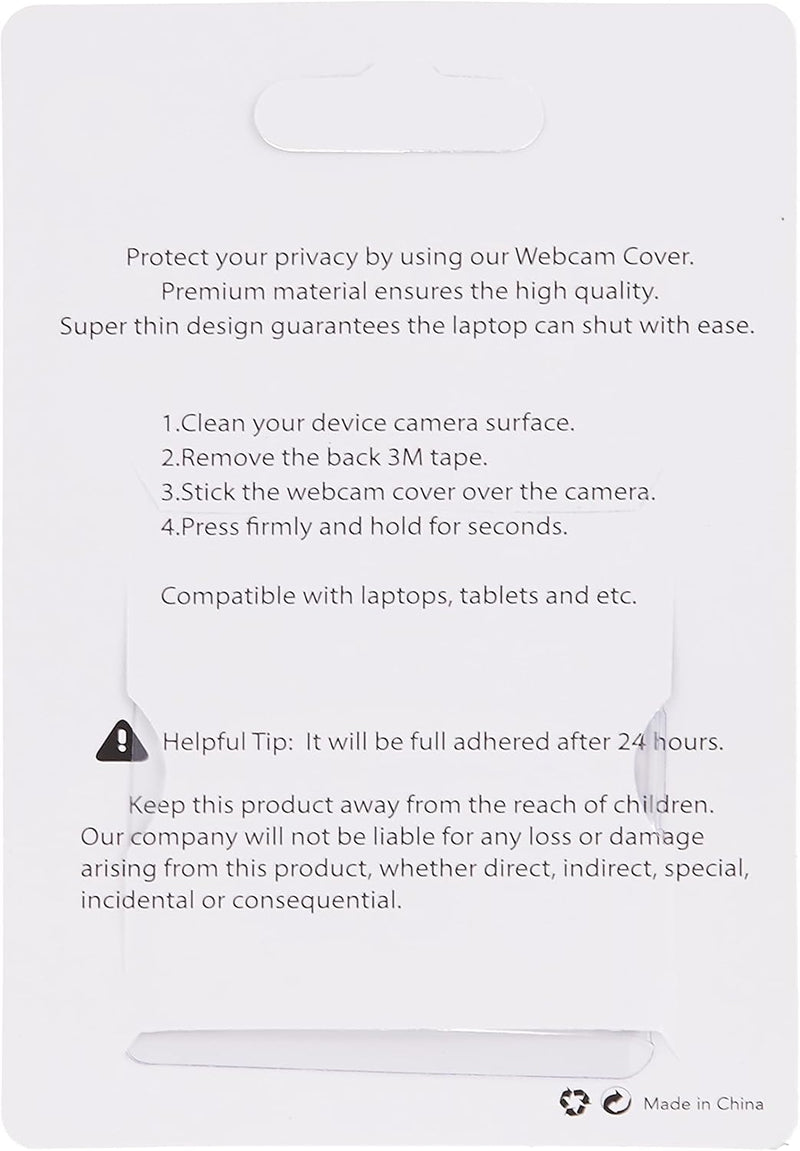 YumLock 0.03inch Web Camera Cover Slide for Laptop, Computer, Macbook Pro, Mac, PC, Surface Pro, iPhone and Android Smartphones, Protect Your Privacy and Security(3Pcs)
