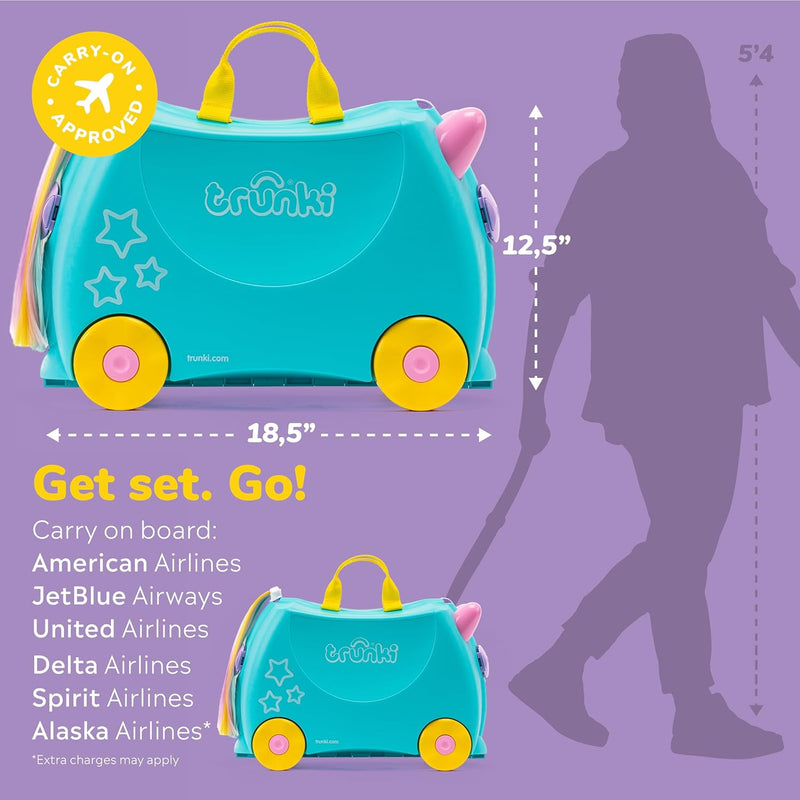 Trunki Harley The Ladybug Ride On Suitcase Red TI0092-GB01