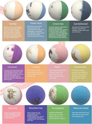 Jadole Naturals Luxury Organic Bath Bombs Gift Set- 12 Pieces With Rich Colorful Bubbles & Flavor I Infused Natural Essential Oil Bath Bombs Set for Relaxation, Stress Relief & Skin Moisturizing