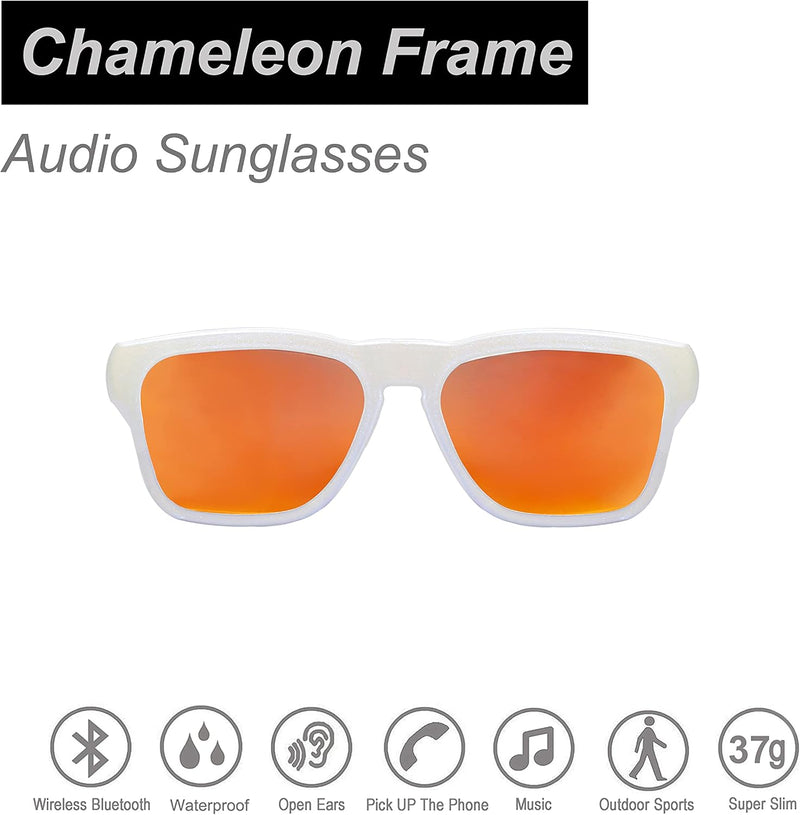 OhO sunshine OhO Bluetooth Sunglasses,Voice Control and Open Ear Style Smart Glasses Listen Music and Calls with Volume UP and Down,Bluetooth 5.0 Audio Glasses and IP44 Waterproof, unisex-adult
