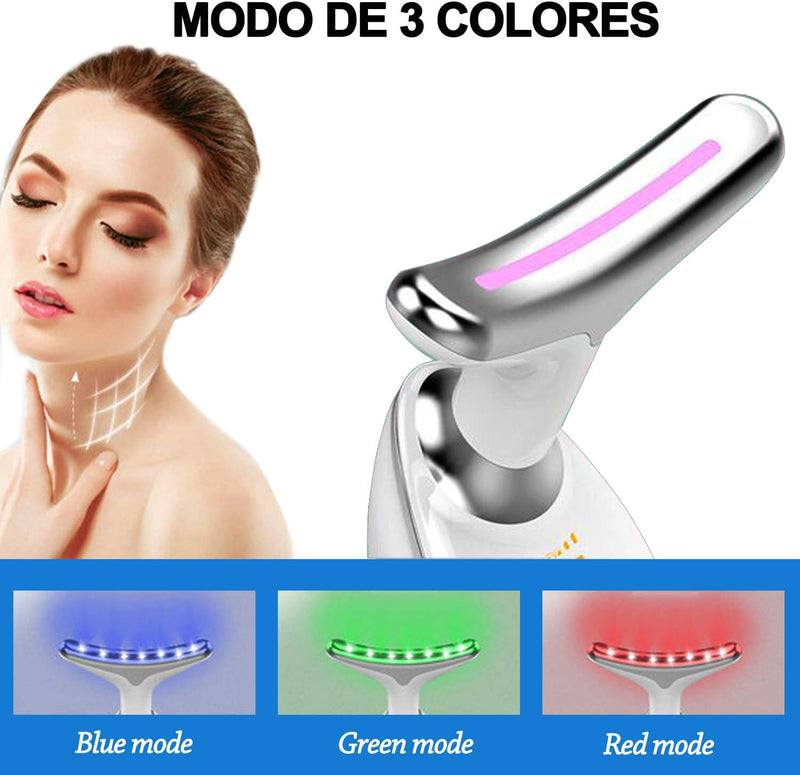 Anti Wrinkles Neck Face Massager Anti-Aging Facial Neck Eye Device for Women and Man(White)