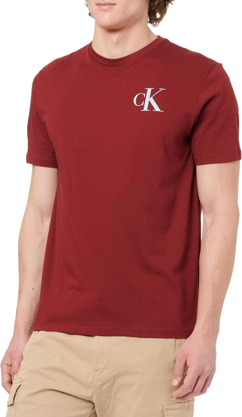 mens Ss 30s Eu Left Chest Logo Tee Lv04rd865g T-Shirts (pack of 1) - Renaissance Red
