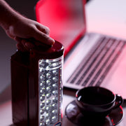Geepas 24 Mega Luminous LED's Rechargeable LED Lantern Set Of 2 30 Super Bright SMD LEDs, Energy Efficient, USB Charging Red & Black
