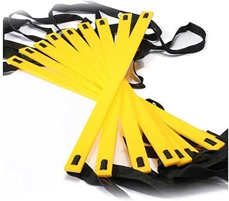 Agility Ladder 4M 8 Rung, Speed Training Ladder for Quick Footwork, Coordination, Endurance & Agility Drills Portable Fitness Equipment for Athletes, Coaches & Kids EM-9334-YB - 50.29 x 5.84 x 5.59 cm
