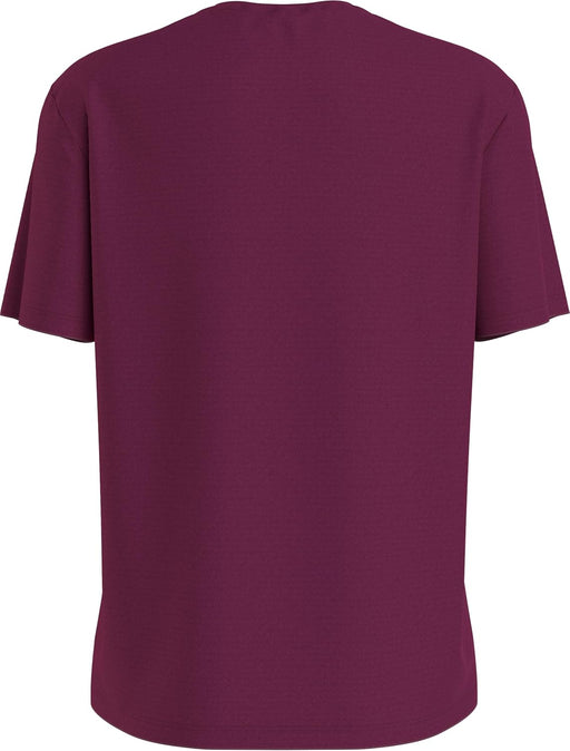 Womens S/S CREW NECK Pajama Top - PURPLE POTION W/ IVORY LOGO