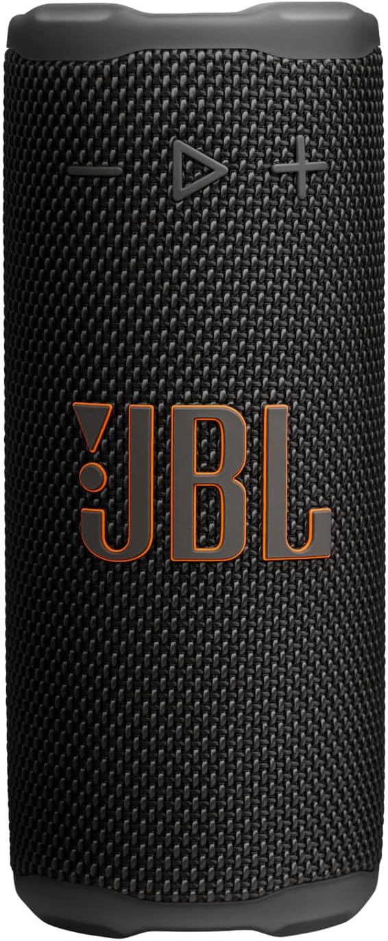 JBL Flip 7 - JBL Pro Sound with AI Sound Boost, up to 16 hours of playtime, multi-speaker connection via Auracast, and waterproof, dustproof, drop-proof design for all adventures Red. - Black GRIP
