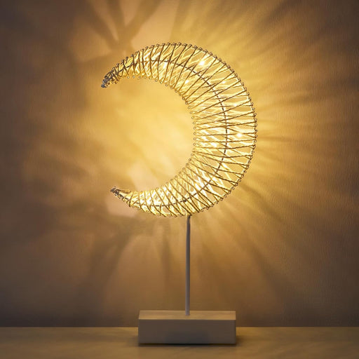 Eid Ramadan Decoration Lights | Moon Shaped Desk Lamp

