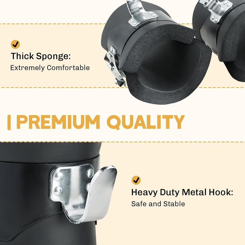 TAYGUM Inversion Gravity Boots,Inversion Gravity Boots Back Neck Shoulder Muscle Stretcher Boots for Chin Up Gym Fitness Bodybuilding