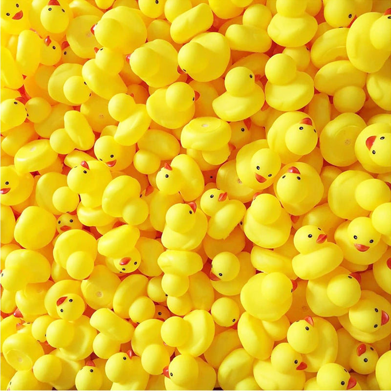 YUERFEILA 30PCS Mini Rubber Duck Bath Duck Toys for Toddlers Boys Girls,Squeak and Float Rubber Ducks in Bulk Baby Shower Duck Decorations Party Favors